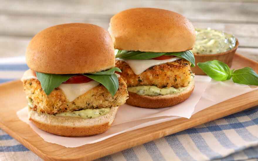 Crispy Tofu Parmesan Sliders
