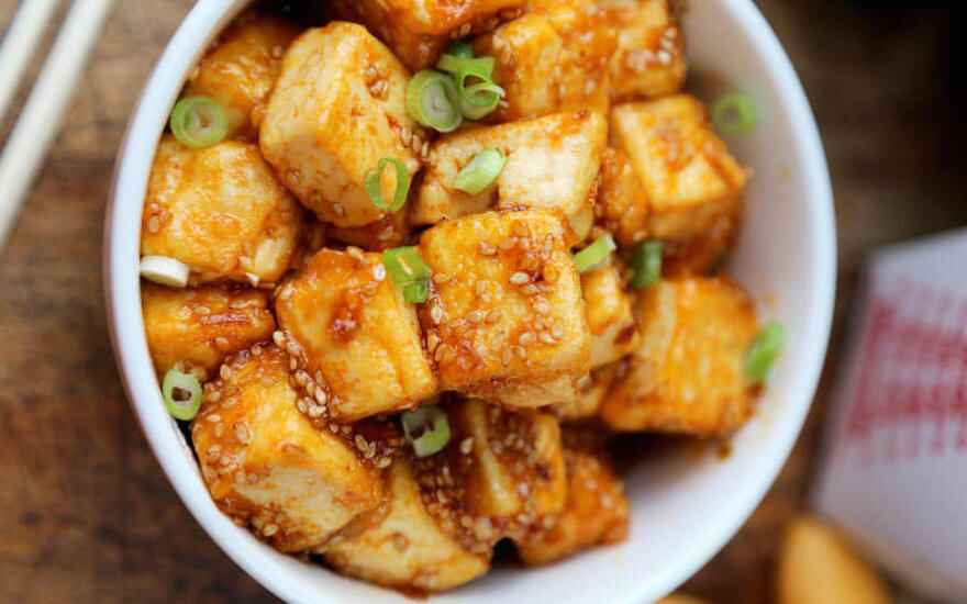 Honey Sriracha Tofu