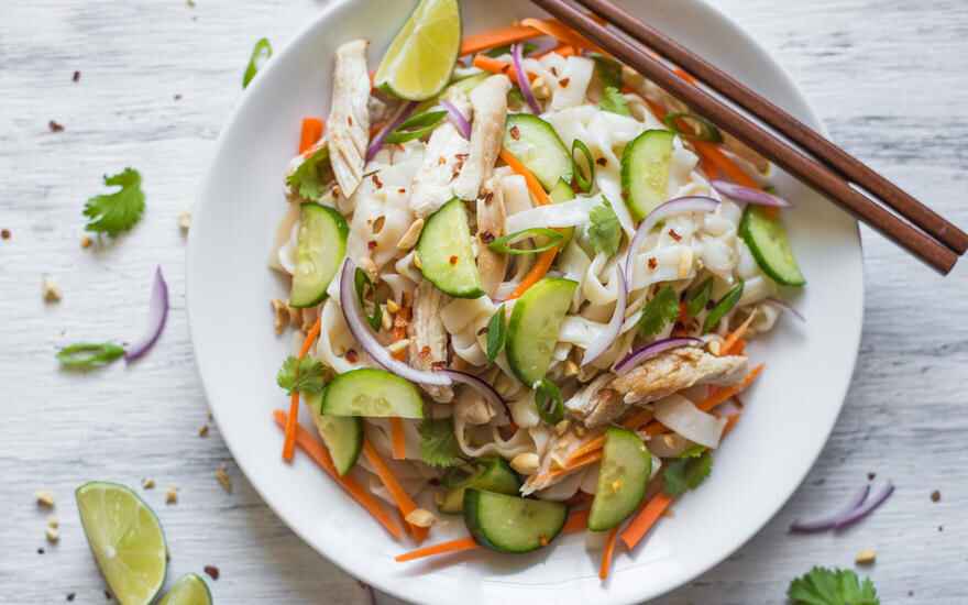 Lemongrass Chicken Noodle Salad